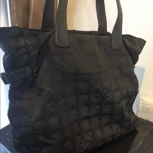 Travel line tote canvas Chanel authentic